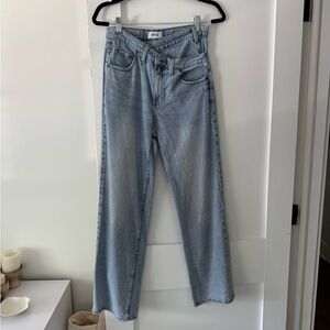 Pistola Light Blue Straight Leg Jeans